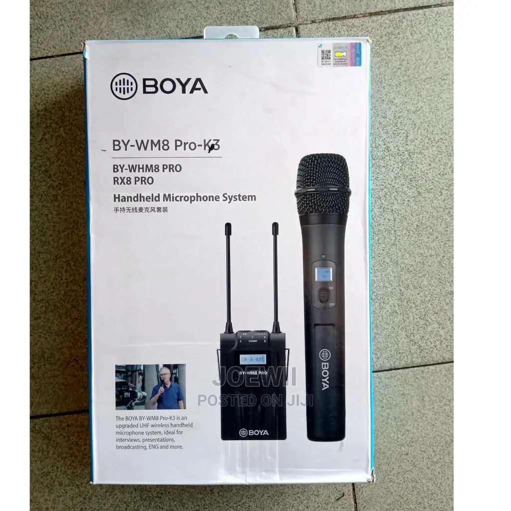 BOYA BY-WM8 PRO K3 UHF Dual-Channel Wireless Handheld Microphone System